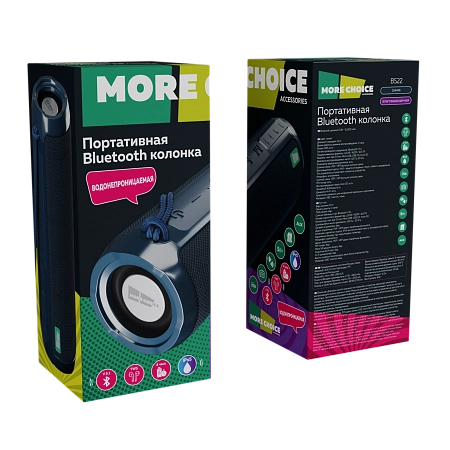 Колонка Bluetooth 5.1 2*5W 1800mAh More Choice BS22