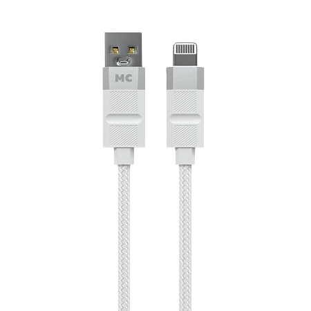 Дата-кабель USB 2.4A для Lightning 8-pin More choice K87i нейлон 2м