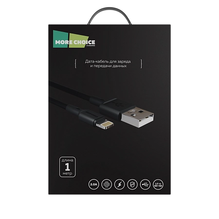 Дата-кабель USB 2.0A для Lightning 8-pin More choice K19i TPE 1м