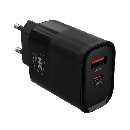СЗУ 1USB+1Type-C 3.0A PD 20W+ QC3.0 быстрая зарядка для Type-C Type-C More Choice NC81a