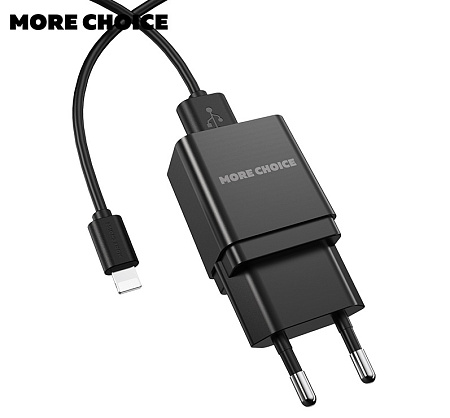 СЗУ 1USB 1.0A для Lightning 8-pin More choice NC33i