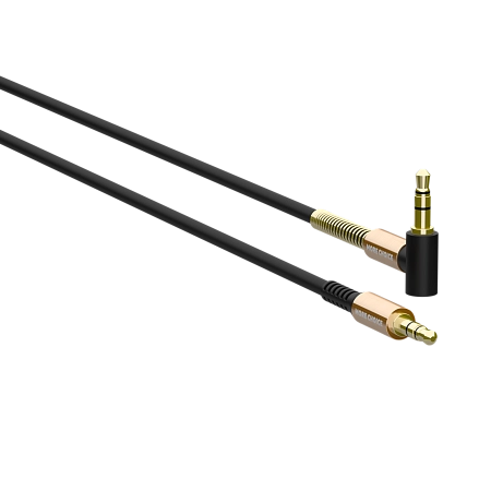 Аудиокабель AUX 3.5mm угловой 1.0м More choice UK11