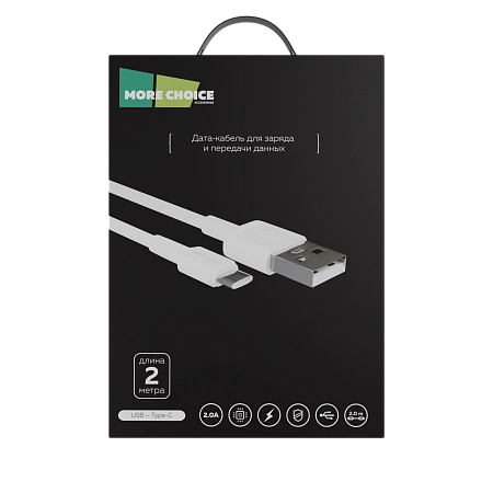 Дата-кабель USB 2.0A для Type-C More choice K19a TPE 2м