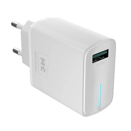 СЗУ 1USB 3.0A QC3.0 15W быстрая зарядка More Choice NC63