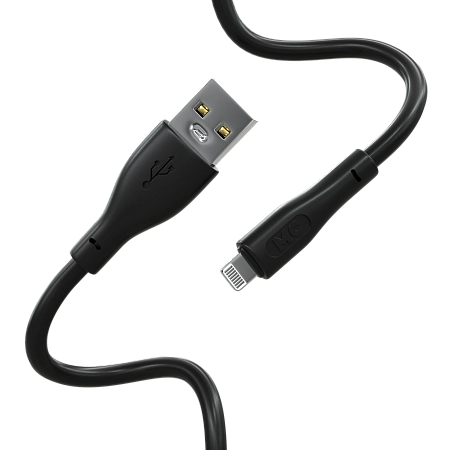 Дата-кабель USB 2.4A для Lightning 8-pin More choice K60i ПВХ 2м