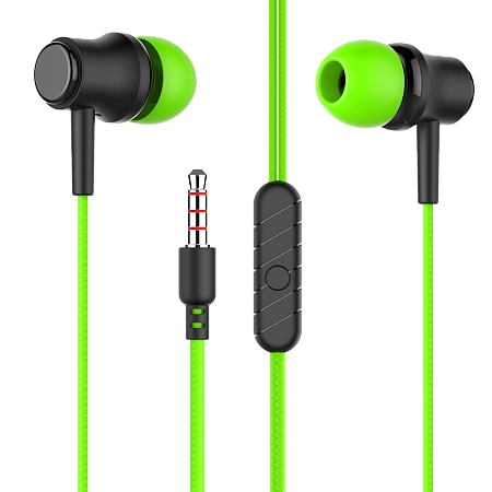Наушники вакуумные AUX разъём с МК без рег.громкости длина 1.2м More choice G16