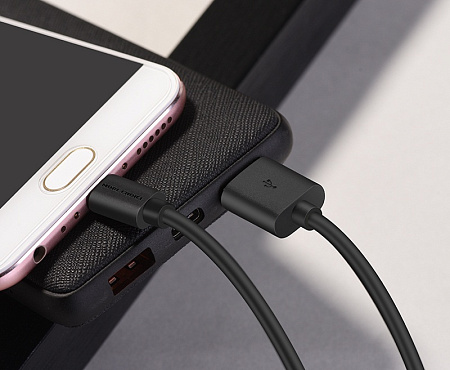 Дата-кабель USB 2.1A для micro USB More choice K13m TPE 1м