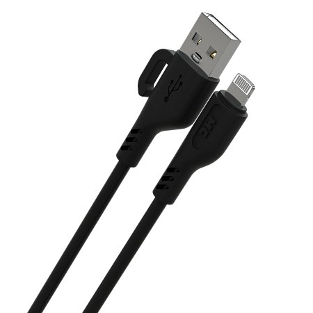 Дата-кабель USB 2.4A для Lightning 8-pin More choice K81i ПВХ 1м