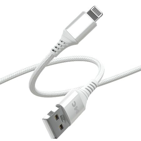 Дата-кабель USB 2.4A для Lightning 8-pin More choice K69i нейлон 1м