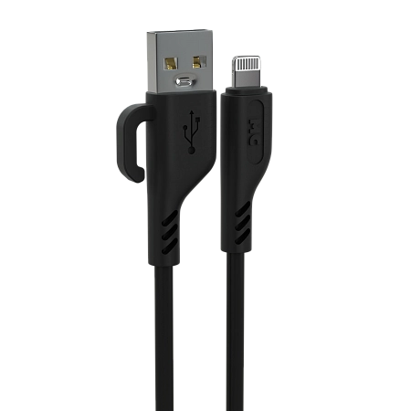 Дата-кабель USB 2.4A для Lightning 8-pin More choice K81i ПВХ 2м