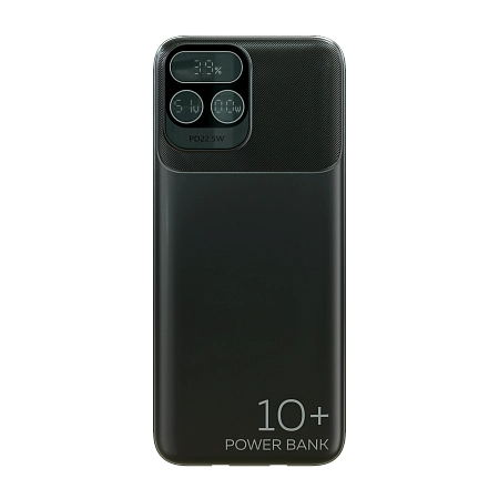 Внешний аккумулятор 10000mAh 1USB 3.0A 22.5W PD More choice PB55-10 с кабелем