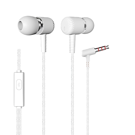 Наушники вакуумные AUX разъём с МК без рег.громкости длина 1.1м More choice G18 