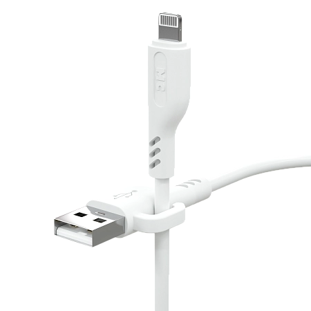 Дата-кабель USB 2.4A для Lightning 8-pin More choice K81i ПВХ 2м
