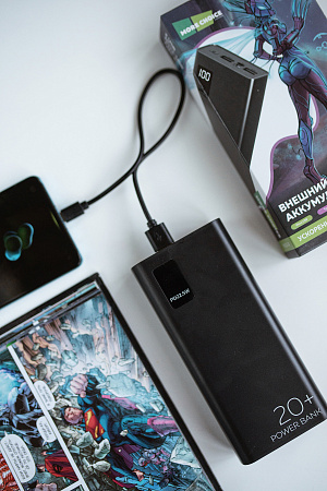 Внешний аккумулятор 20000mAh Smart 3USB Type-C 3A PD 20W+QC3.0 More choice PB32S-20 