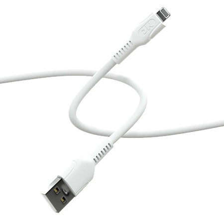 Дата-кабель USB 2.4A для Lightning 8-pin More choice K65i ПВХ 2м