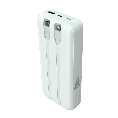 Внешний аккумулятор 20000mAh 1USB 3.0A 22.5W PD More choice PB55-20 с кабелем