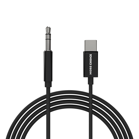Аудиокабель AUX 3.5mm Type-C 1м More choice UK28a