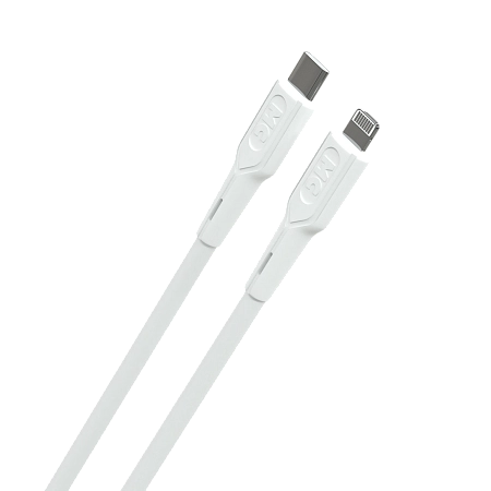 Дата-кабель USB 3.0A PD 27W для Lightning 8-pin Type-C More choice K63ia ПВХ 1м