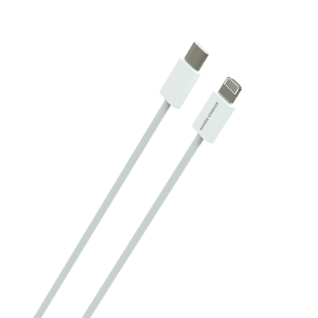 Дата-кабель USB 3.0A PD 20W для Lighting 8-pin Type-C More choice K73i нейлон 1м