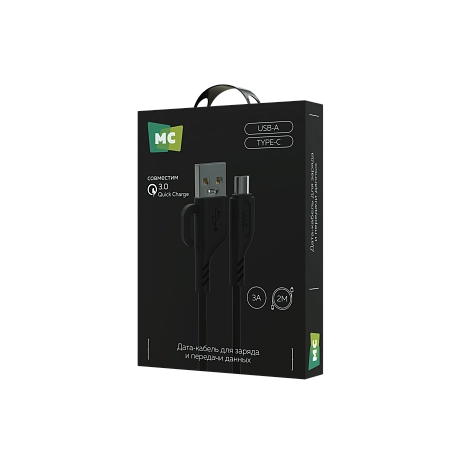 Дата-кабель USB 3.0A для Type-C More choice K81a ПВХ 2м