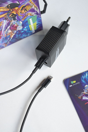 Дата-кабель USB 2.4A PD30W для Lightning 8-pin Type-C More choice K71Si TPE 1м