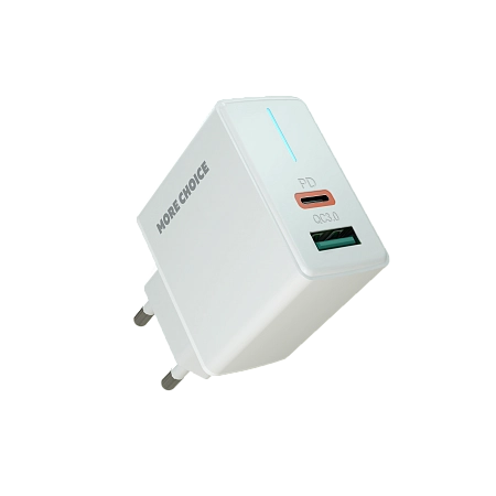 СЗУ 1USB+1Type-C 3.0A PD 20W+QC3.0 быстрая зарядка More choice NC61