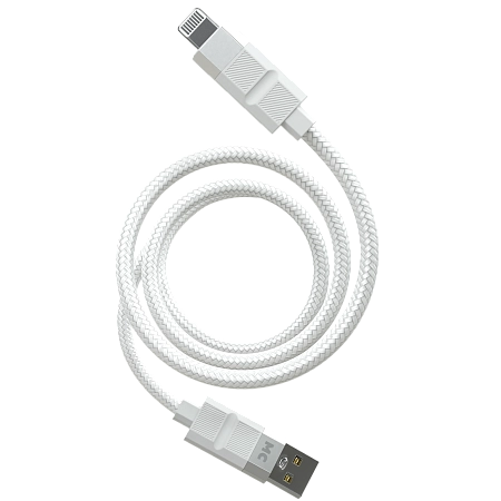 Дата-кабель USB 2.4A для Lightning 8-pin More choice K87i нейлон 1м