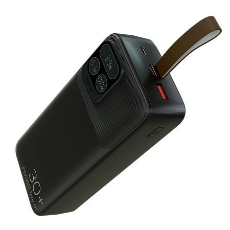 Внешний аккумулятор 30000mAh 1USB 3.0A 22.5W PD More choice PB55-30 с кабелем