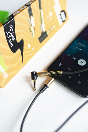 Аудиокабель AUX 3.5mm угловой 1.0м More choice UK11