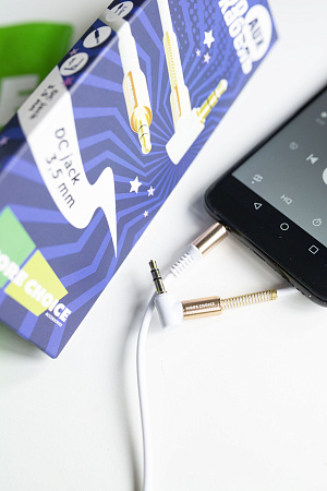 Аудиокабель AUX 3.5mm угловой 1.0м More choice UK11